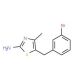 5-[(3-bromophenyl)methyl]-4-methyl-1,3-thiazol-2-amine - chemical structure image