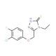5-[(3-Chloro-4-fluorophenoxy)methyl]-4-ethyl-4H-1,2,4-triazole-3-thiol - chemical structure image