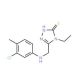 5-[(3-Chloro-4-methyl-phenylamino)-methyl]-4-ethyl-4H-[1,2,4]triazole-3-thiol - chemical structure image