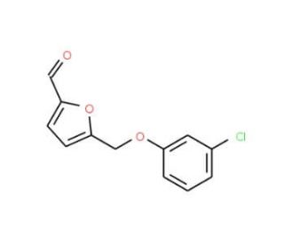 5-[(3-Chlorophenoxy)methyl]-2-furaldehyde - chemical structure image