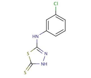5-[(3-chlorophenyl)amino]-1,3,4-thiadiazole-2-thiol - chemical structure image