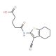 5-[(3-Cyano-4,5,6,7-tetrahydro-1-benzothien-2-yl)amino]-5-oxopentanoic acid - chemical structure image
