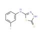 5-[(3-fluorophenyl)amino]-1,3,4-thiadiazole-2-thiol - chemical structure image