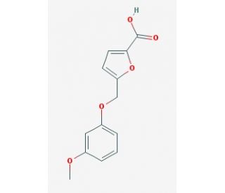 5-[(3-methoxyphenoxy)methyl]-2-furoic acid - chemical structure image