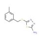 5-[(3-Methylbenzyl)sulfanyl]-1,3,4-thiadiazol-2-ylamine - chemical structure image