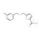 5-{[(3-Methylbenzyl)thio]methyl}-2-furoic acid - chemical structure image