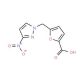 5-[(3-Nitro-1H-pyrazol-1-yl)methyl]-2-furoic acid - chemical structure image