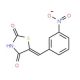 5-[(3-Nitrophenyl)methylene]-1,3-thiazolidine-2,4-dione (CAS 24044-52-8) - chemical structure image