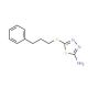 5-[(3-Phenylpropyl)thio]-1,3,4-thiadiazol-2-amine - chemical structure image
