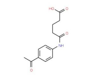 5-[(4-Acetylphenyl)amino]-5-oxopentanoic acid - chemical structure image