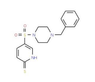 5-[(4-benzylpiperazin-1-yl)sulfonyl]pyridine-2-thiol - chemical structure image