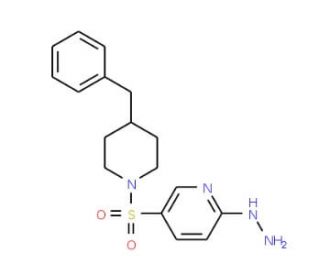 5-[(4-benzylpiperidin-1-yl)sulfonyl]-2-hydrazinopyridine - chemical structure image