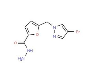 5-[(4-Bromo-1H-pyrazol-1-yl)methyl]-2-furohydrazide - chemical structure image