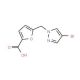 5-[(4-Bromo-1H-pyrazol-1-yl)methyl]-2-furoic acid - chemical structure image