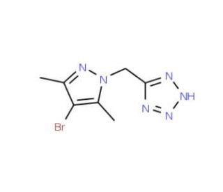 5-[(4-Bromo-3,5-dimethylpyrazol-1-yl)methyl]-tetrazole - chemical structure image