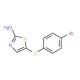 5-[(4-Bromophenyl)sulfanyl]-1,3-thiazol-2-ylamine (CAS 90484-42-7) - chemical structure image