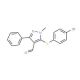 5-[(4-Bromophenyl)sulfanyl]-1-methyl-3-phenyl-1H-pyrazole-4-carbaldehyde - chemical structure image