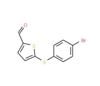 5-[(4-Bromophenyl)sulfanyl]-2-thiophenecarbaldehyde - chemical structure image
