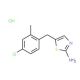 5-[(4-chloro-2-methylphenyl)methyl]-1,3-thiazol-2-amine hydrochloride - chemical structure image