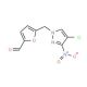 5-[(4-Chloro-3-nitro-1H-pyrazol-1-yl)methyl]-2-furaldehyde - chemical structure image