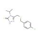 5-{[(4-Chlorobenzyl)sulfanyl]methyl}-4-isopropyl-4H-1,2,4-triazol-3-yl hydrosulfide - chemical structure image