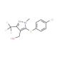 [5-[(4-Chlorophenyl)sulfanyl]-1-methyl-3-(trifluoromethyl)-1H-pyrazol-4-yl]methanol - chemical structure image
