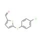 5-[(4-Chlorophenyl)sulfanyl]-2-thiophenecarbaldehyde - chemical structure image