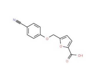 5-[(4-Cyanophenoxy)methyl]-2-furoic acid - chemical structure image