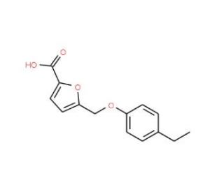 5-[(4-ethylphenoxy)methyl]-2-furoic acid - chemical structure image