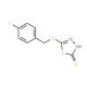5-[(4-fluorobenzyl)thio]-1,3,4-thiadiazole-2-thiol - chemical structure image