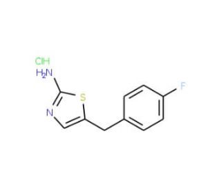 5-[(4-fluorophenyl)methyl]-1,3-thiazol-2-amine hydrochloride - chemical structure image