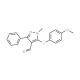 5-[(4-Methoxyphenyl)sulfanyl]-1-methyl-3-phenyl-1H-pyrazole-4-carbaldehyde - chemical structure image