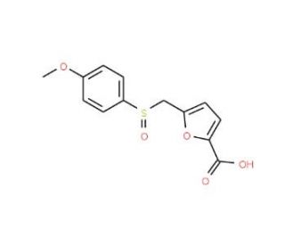 5-{[(4-Methoxyphenyl)sulfinyl]methyl}-2-furoic acid - chemical structure image