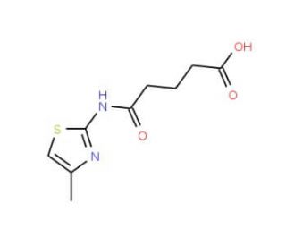 5-[(4-Methyl-1,3-thiazol-2-yl)amino]-5-oxopentanoic acid - chemical structure image