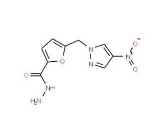 5-[(4-Nitro-1H-pyrazol-1-yl)methyl]-2-furohydrazide - chemical structure image
