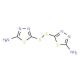 5-[(5-amino-1,3,4-thiadiazol-2-yl)dithio]-1,3,4-thiadiazol-2-amine (CAS 36999-88-9) - chemical structure image