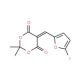 5-[(5-iodo-2-furyl)methylene]-2,2-dimethyl-1,3-dioxane-4,6-dione - chemical structure image