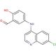 5-[(7-Chloro-4-quinolinyl)amino]-2-hydroxybenzaldehyde (CAS 172476-18-5) - chemical structure image