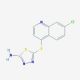 5-[(7-Chloroquinolin-4-yl)thio]-1,3,4-thiadiazol-2-amine (CAS 175204-98-5) - chemical structure image
