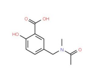 5-[(Acetyl-methyl-amino)-methyl]-2-hydroxy-benzoic acid - chemical structure image