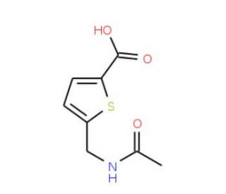 5-[(acetylamino)methyl]thiophene-2-carboxylic acid - chemical structure image