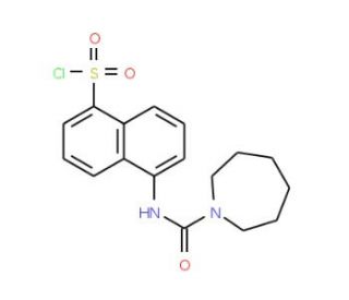 5-[(Azepane-1-carbonyl)-amino]-naphthalene-1-sulfonyl chloride - chemical structure image