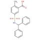 5-[(benzhydrylamino)sulfonyl]-2-methylbenzoic acid - chemical structure image