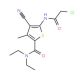 5-[(Chloroacetyl)amino]-4-cyano-N,N-diethyl-3-methylthiophene-2-carboxamide - chemical structure image