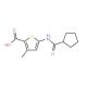 5-[(cyclopentylcarbonyl)amino]-3-methylthiophene-2-carboxylic acid - chemical structure image