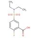 5-[(diethylamino)sulfonyl]-2-fluorobenzoic acid - chemical structure image