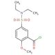 5-[(diethylamino)sulfonyl]-2-methoxybenzoyl chloride - chemical structure image