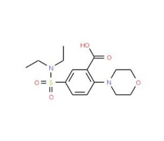 5-[(diethylamino)sulfonyl]-2-morpholin-4-ylbenzoic acid - chemical structure image