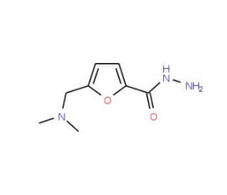 5-[(dimethylamino)methyl]-2-furohydrazide (CAS 103852-00-2) - chemical structure image
