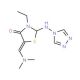 5-[(Dimethylamino)methylene]-3-ethyl-2-(4H-1,2,4-triazol-4-ylamino)-1,3-thiazolan-4-one - chemical structure image